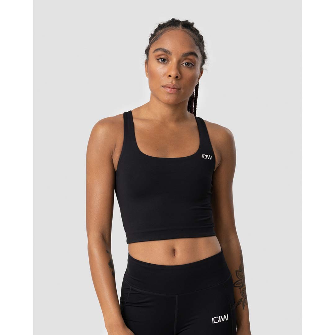 ICANIWILL Classic Sports Bra Tank Black