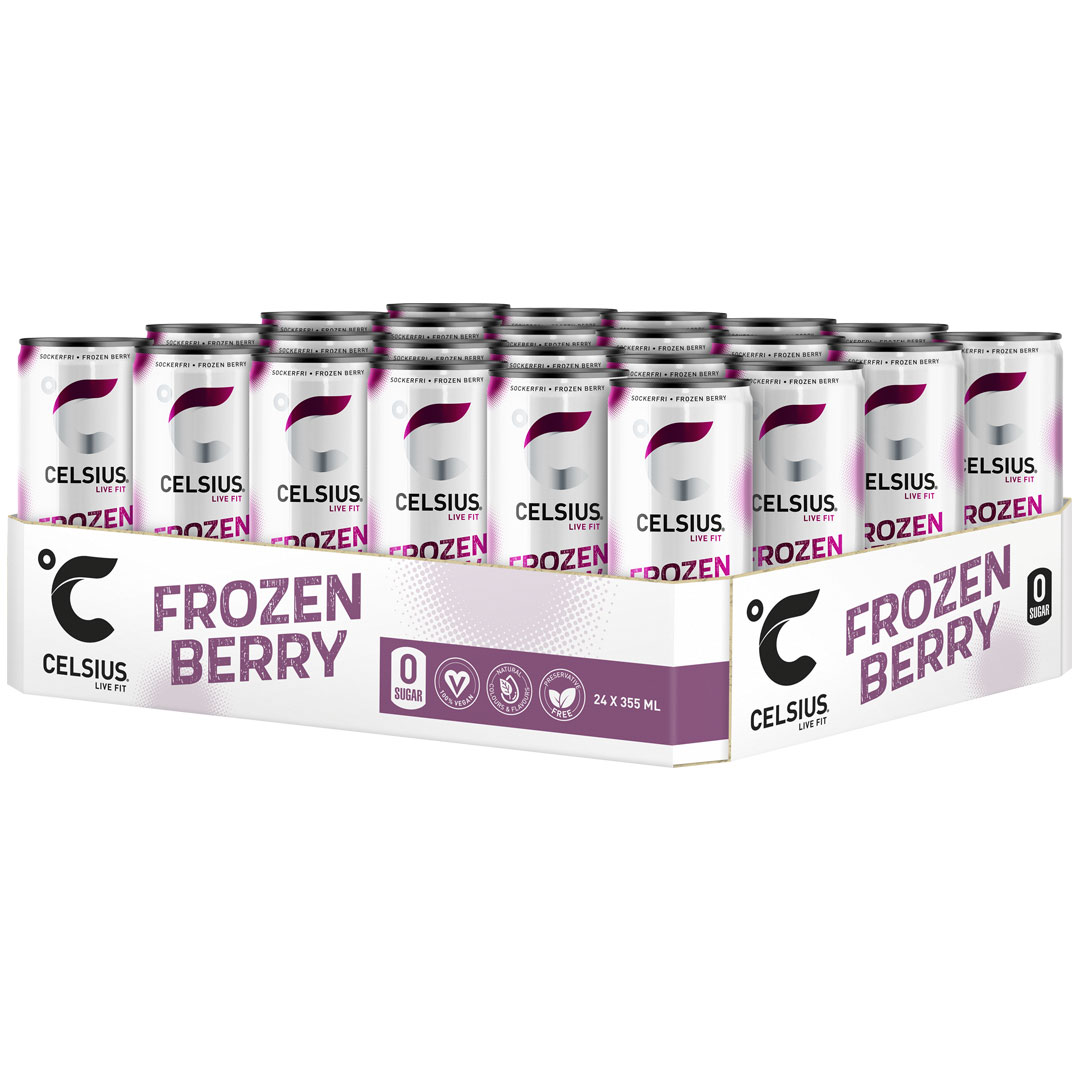 24 x Celsius 355 ml Frozen Berry