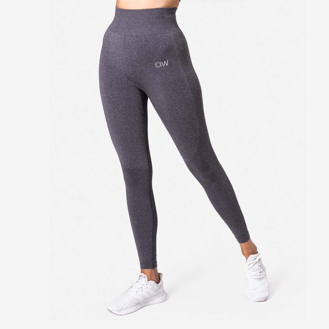 ICANIWILL Define Seamless Tights Grey Melange