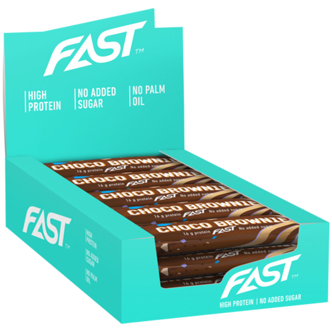15 x FAST Soft Crispy Protein Bar 55 g Choco Brownie