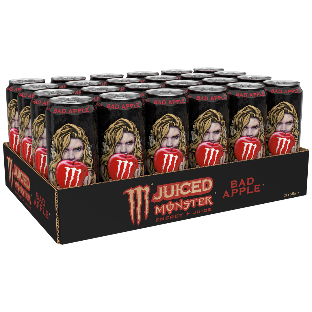 24 x Monster Energy 500 ml Juiced Bad Apple