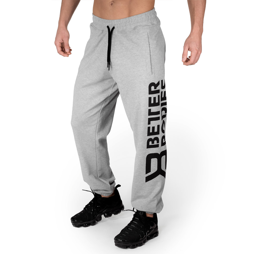 Better Bodies Stanton Sweatpants Light Grey Melange