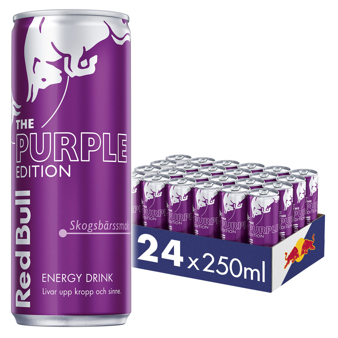 24 x Red Bull Energidryck 250 ml Purple Edition - Skogsbär