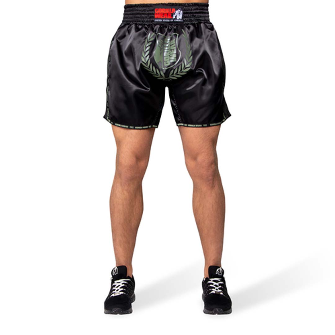 Gorilla Wear Murdo Muay Thai / Kickboxing Shorts Army Green Camo