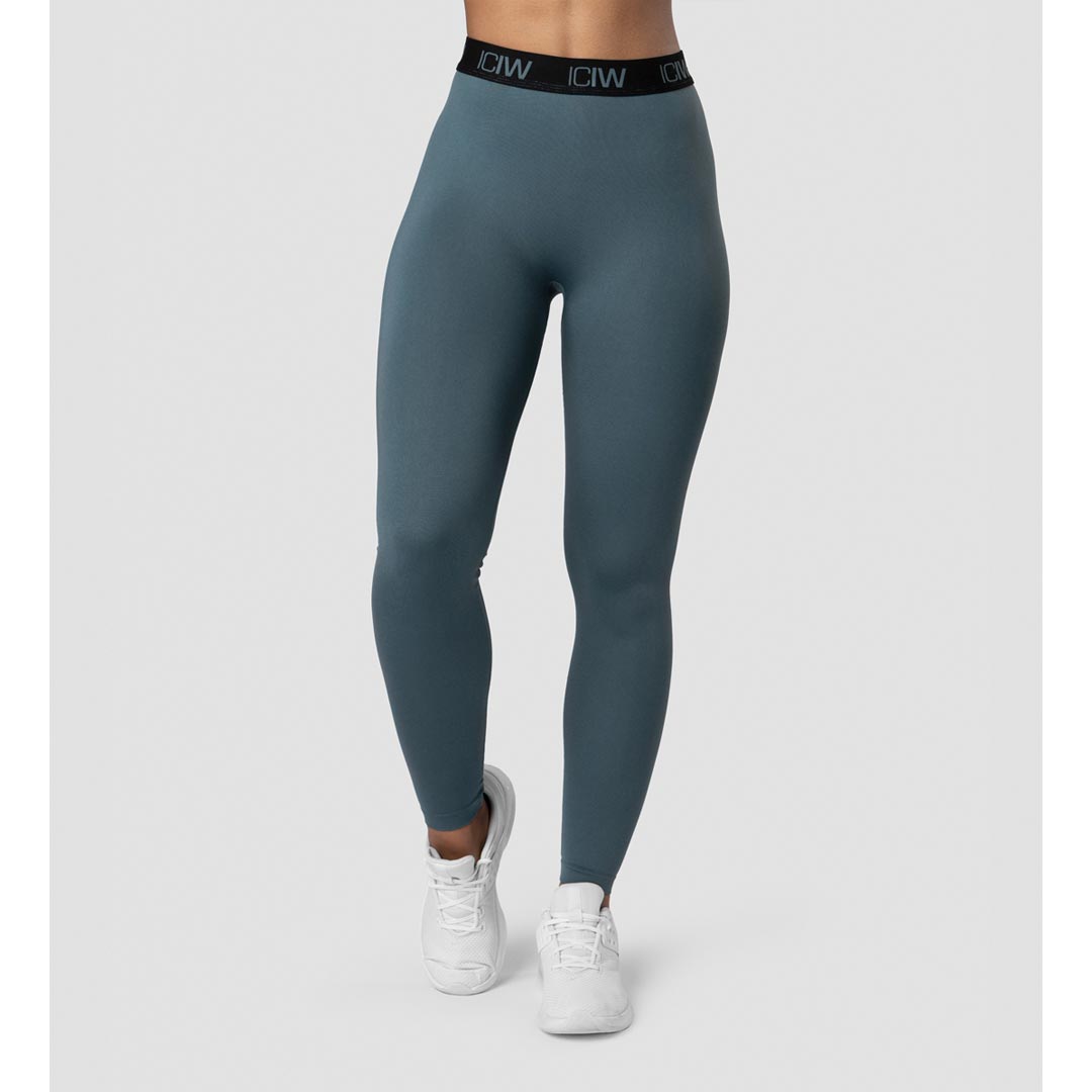 ICANIWILL Define Logo Seamless Tights Jungle Green