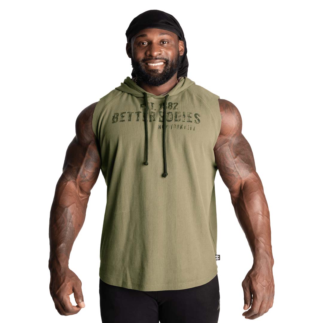 Better Bodies Thermal SL Hood Washed Green