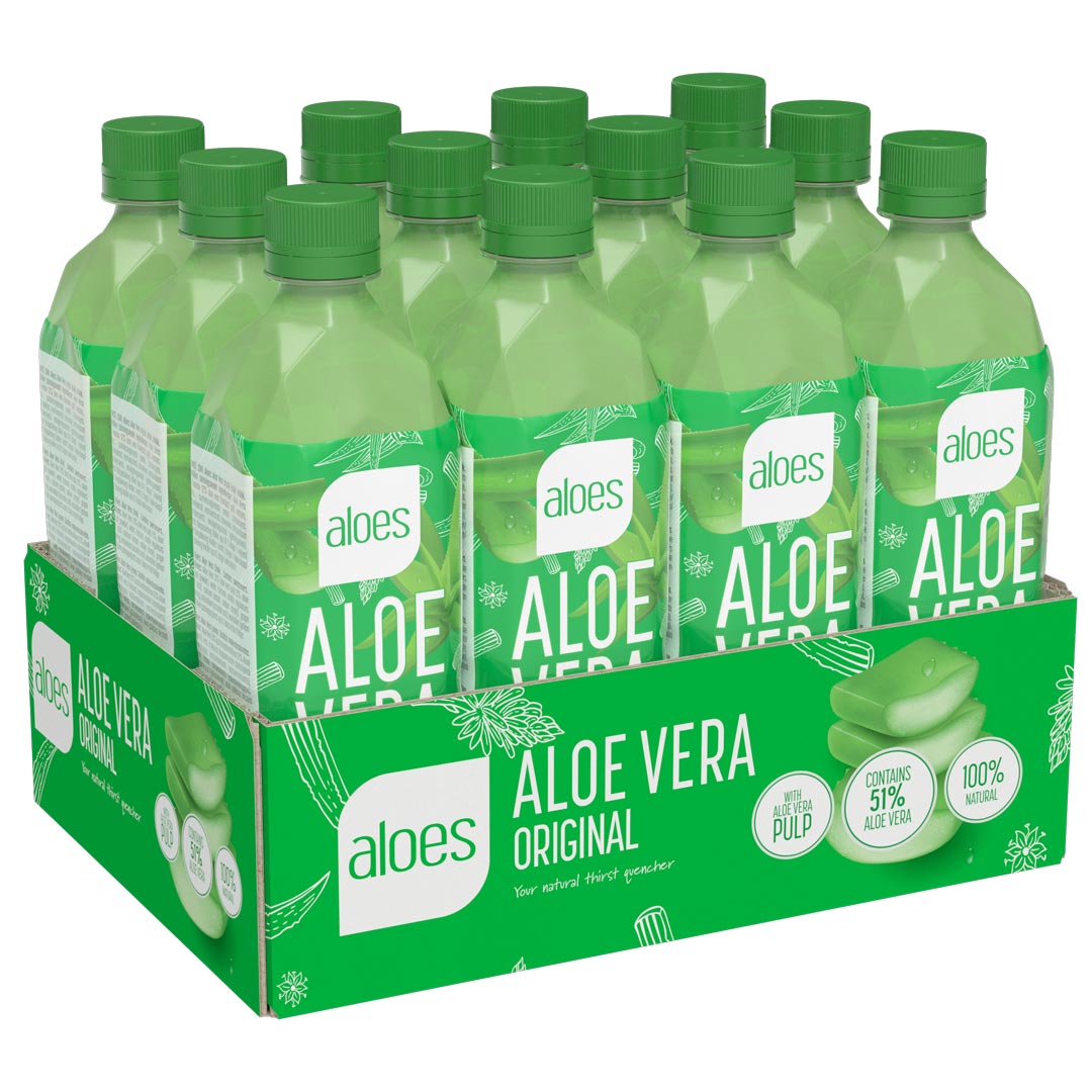 12 x Aloes Aloe Vera 500 ml Orginal