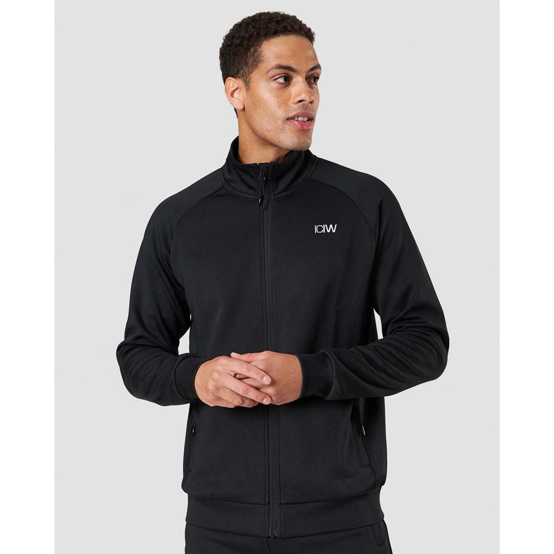 ICANIWILL Workout Track Jacket Black
