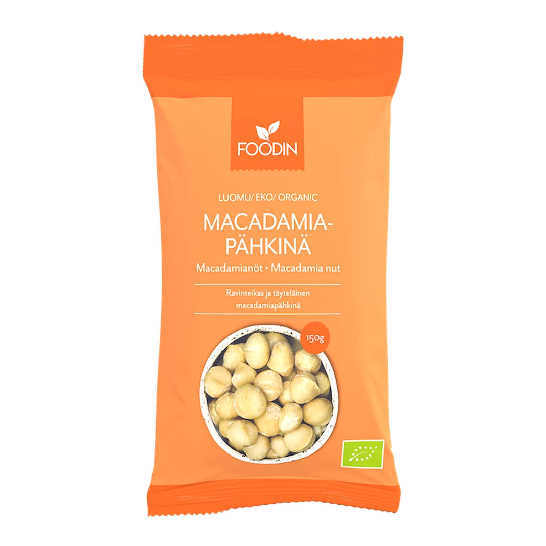  Foodin Macadamia Nut Organic Raw 150 g