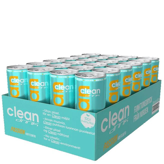 24 x Clean Drink 330 ml Sunrise (Koffeinfri)