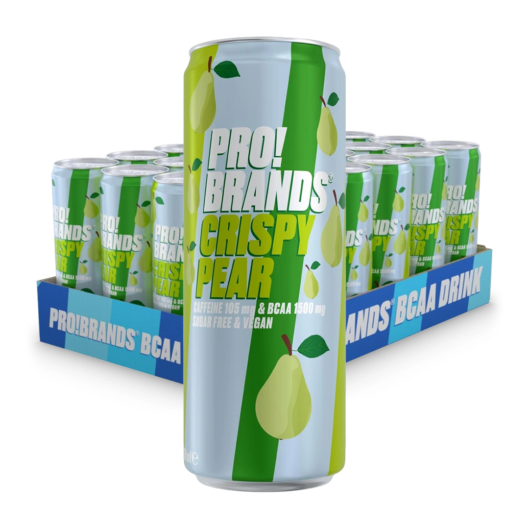 24 x Pro Brands BCAA Drink 330 ml Crispy Pear