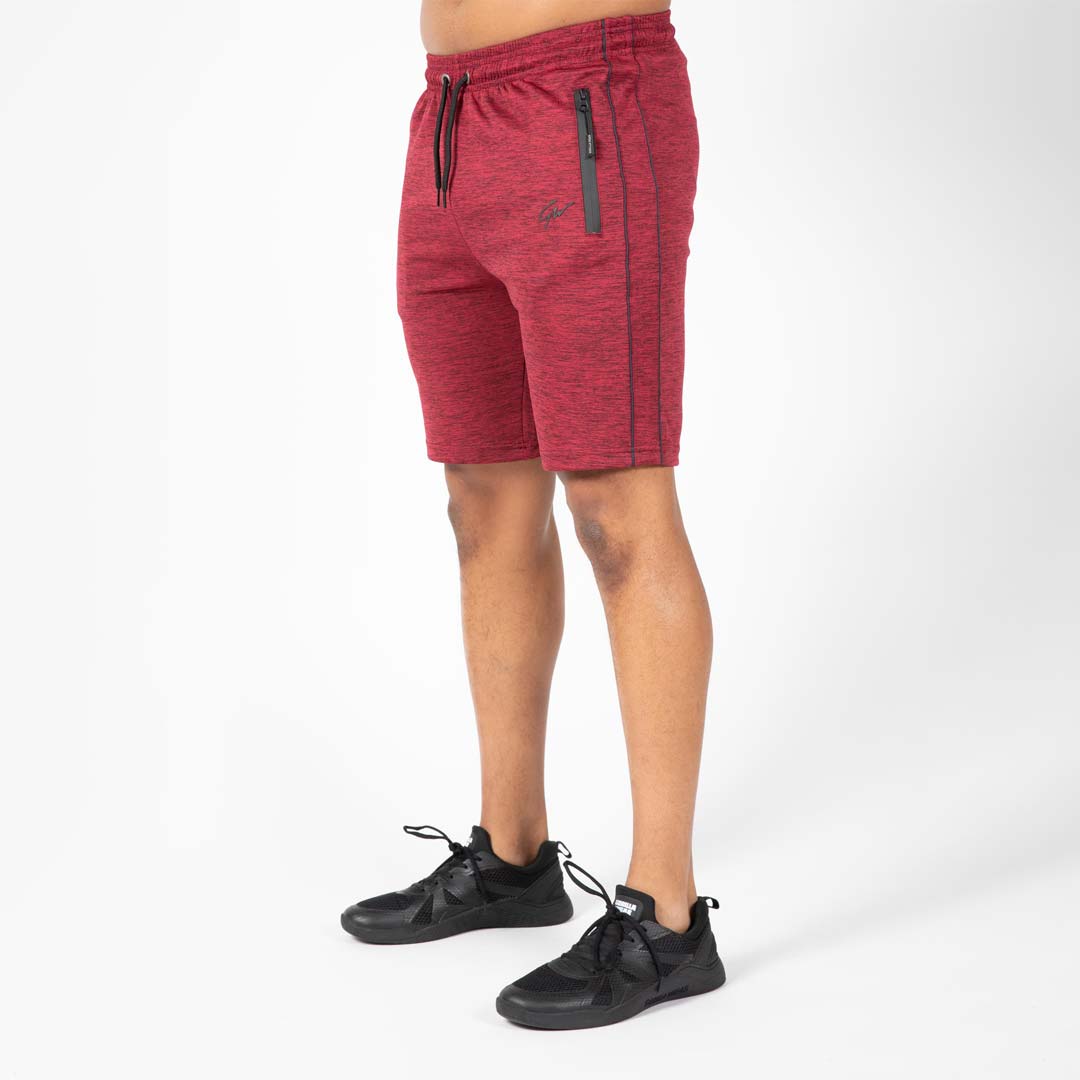 Gorilla Wear Wenden Track Shorts Burgundy Red