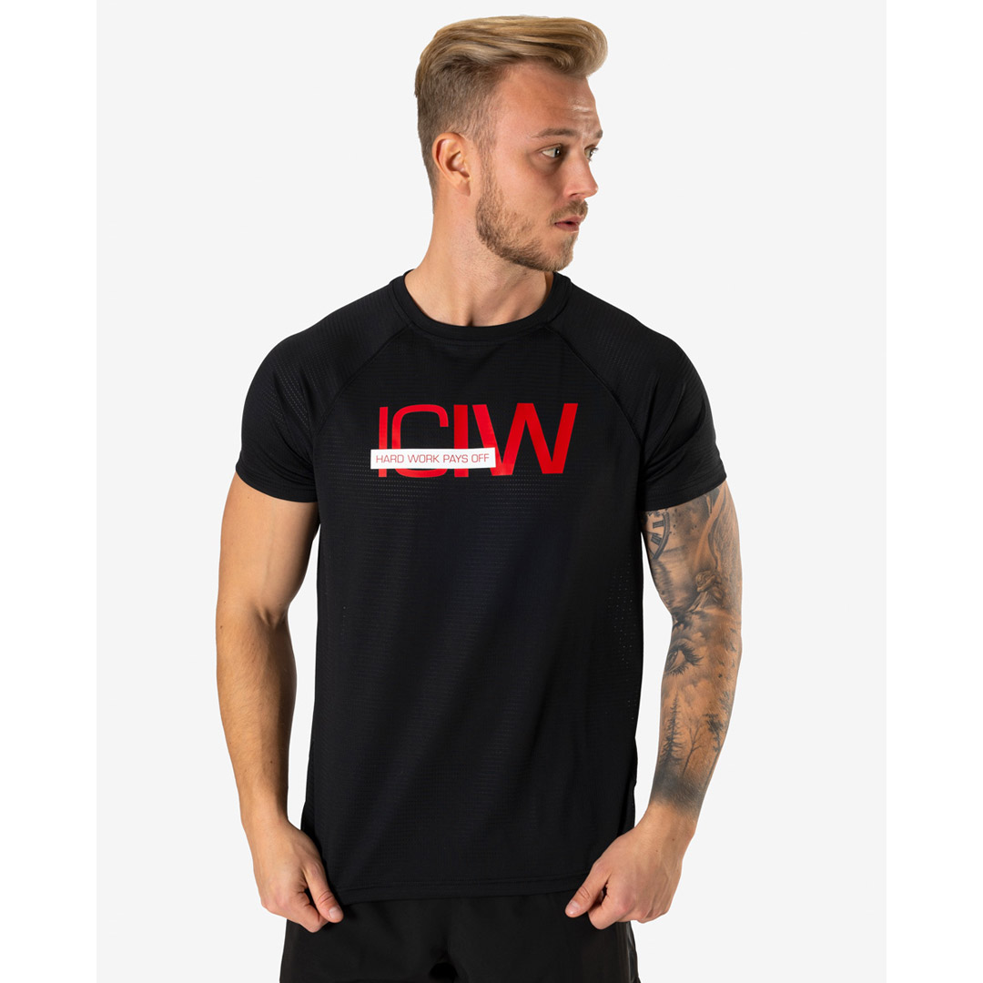ICANIWILL Mesh Training T-shirt Black