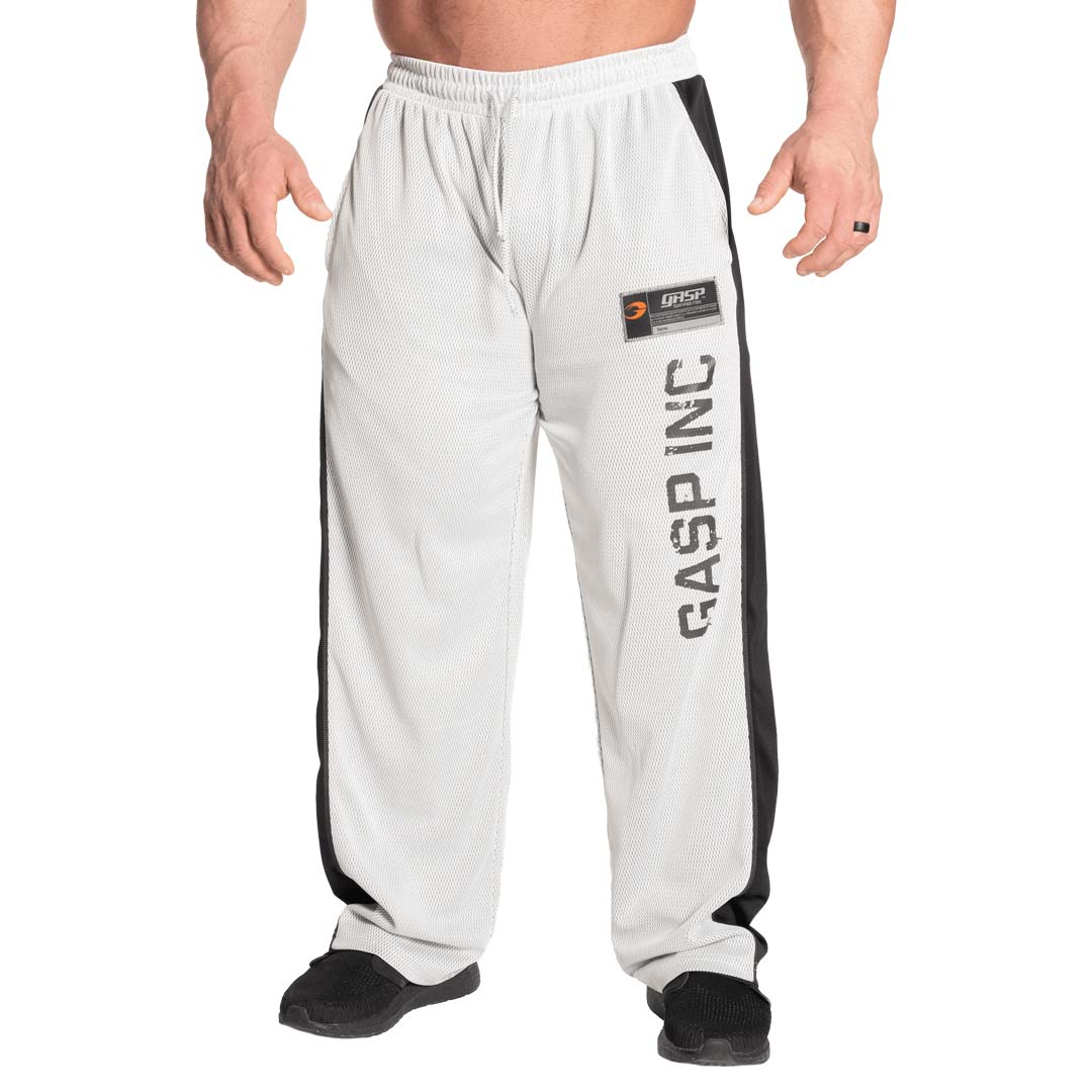 GASP No 1 Mesh Pant White Grey