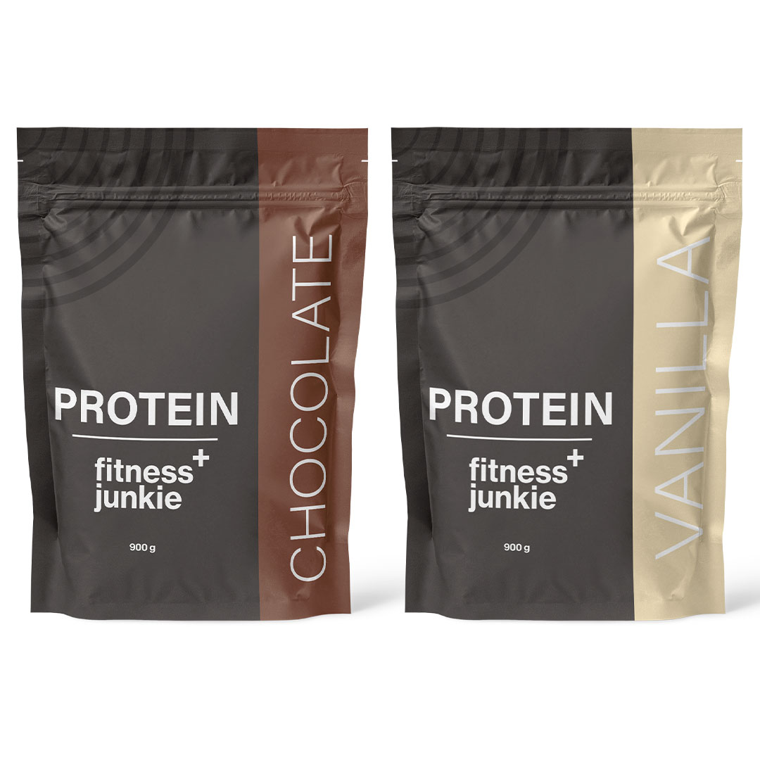 2 x fitnessjunkie Protein 900 g Vassleprotein