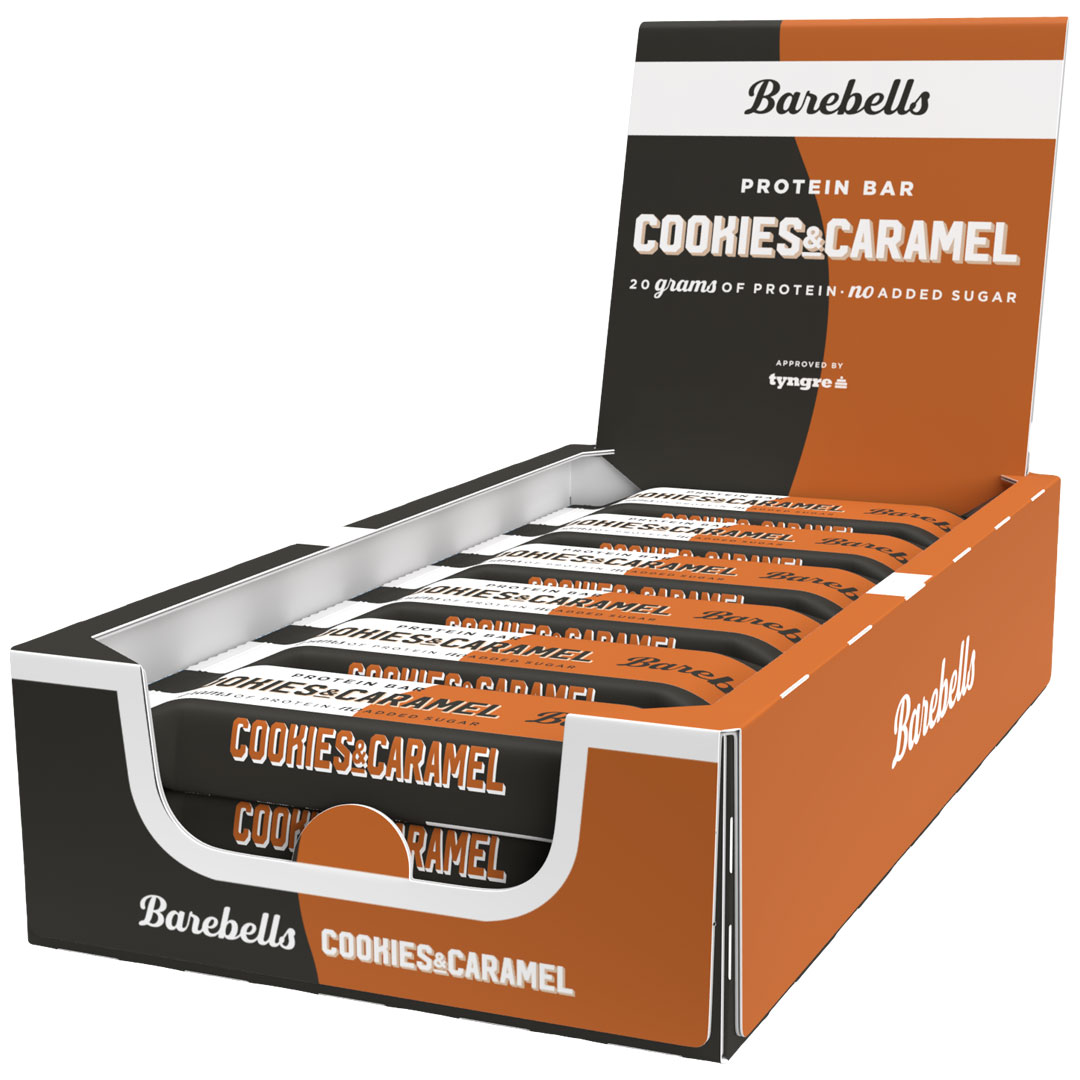 12 x Barebells Protein Bar 55 g Cookies & Caramel