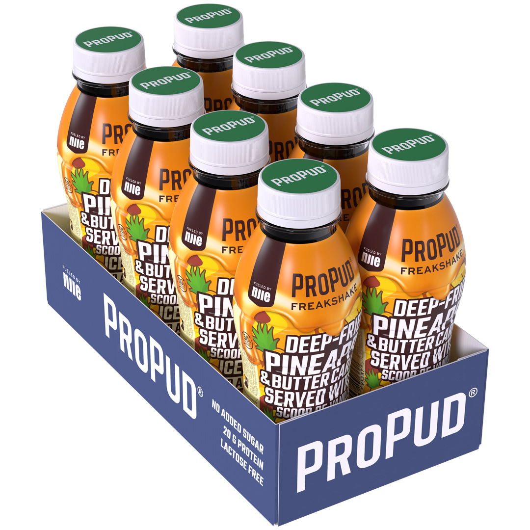 8 x NJIE ProPud Protein Milkshake 330 ml Caramelized Pineapple
