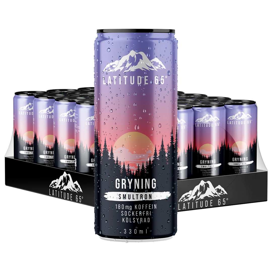 24 x Latitude 65 330 ml Gryning - Smultron