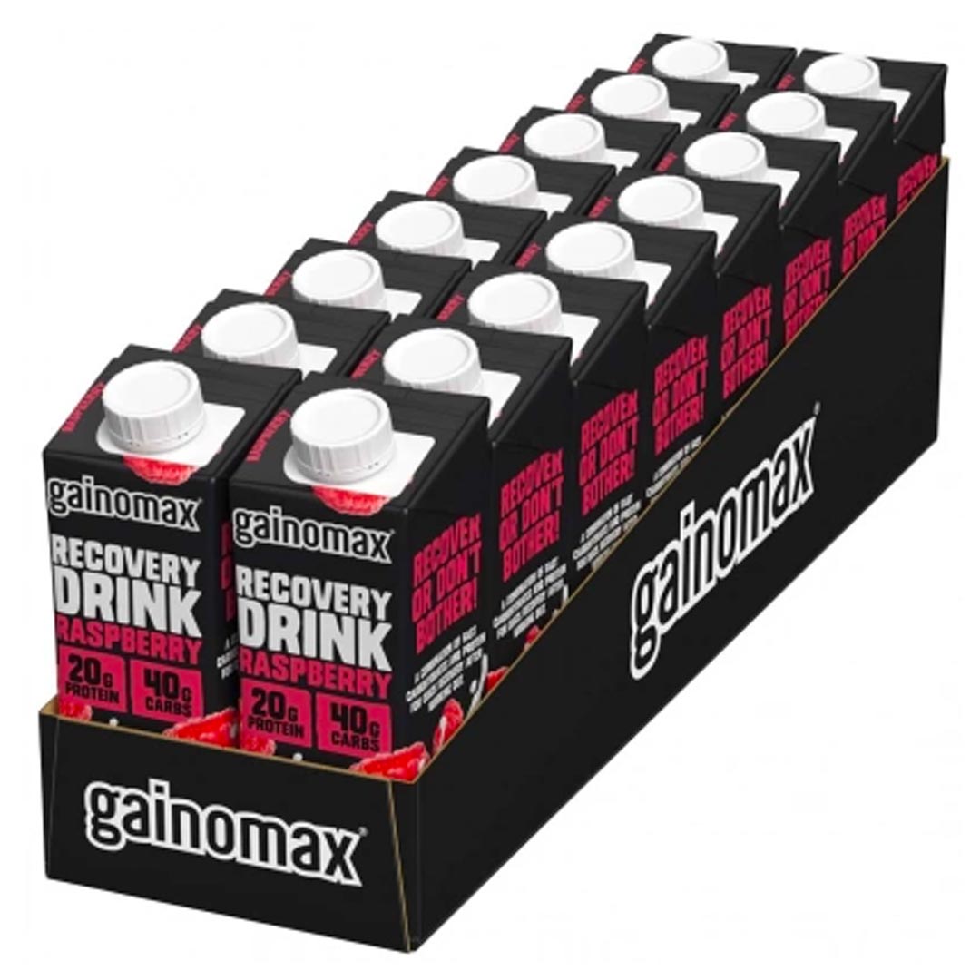 16 x Gainomax Recovery 250 ml Raspberry
