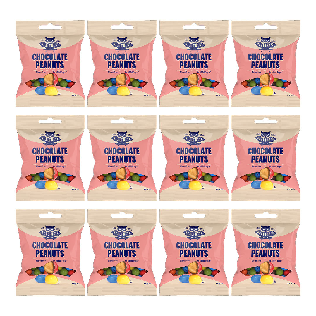 12 x Healthyco Chocolate 40 g Peanuts