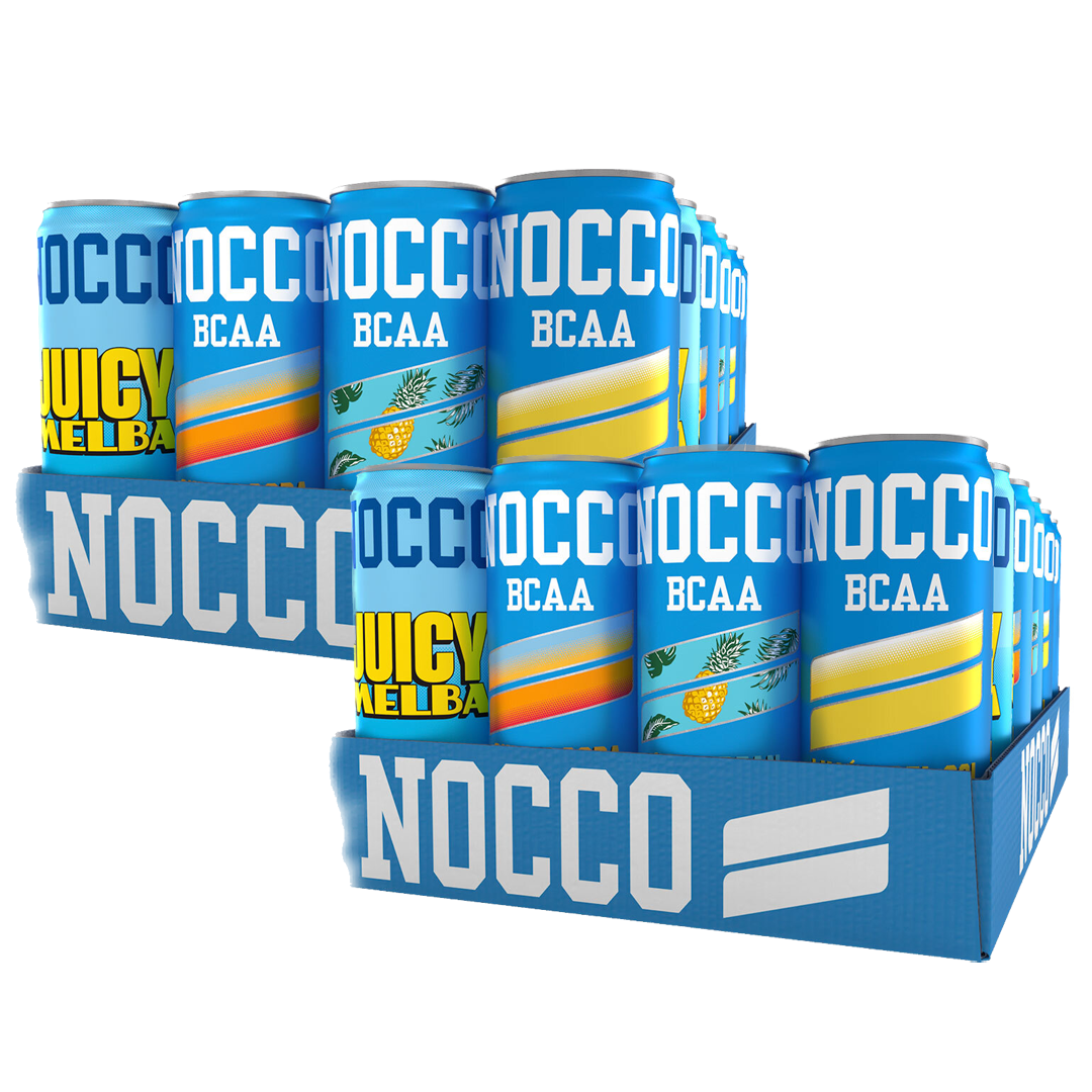 48 x NOCCO BCAA / BCAA+ 330 ml Mixflak