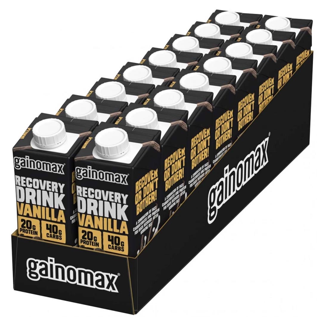 16 x Gainomax Recovery 250 ml Vanilla