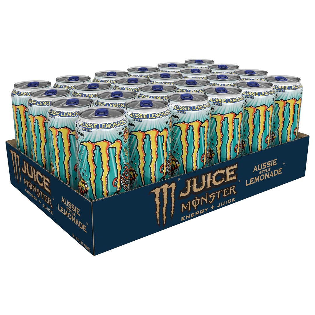 24 x Monster Energy 500 ml Aussie Lemonade