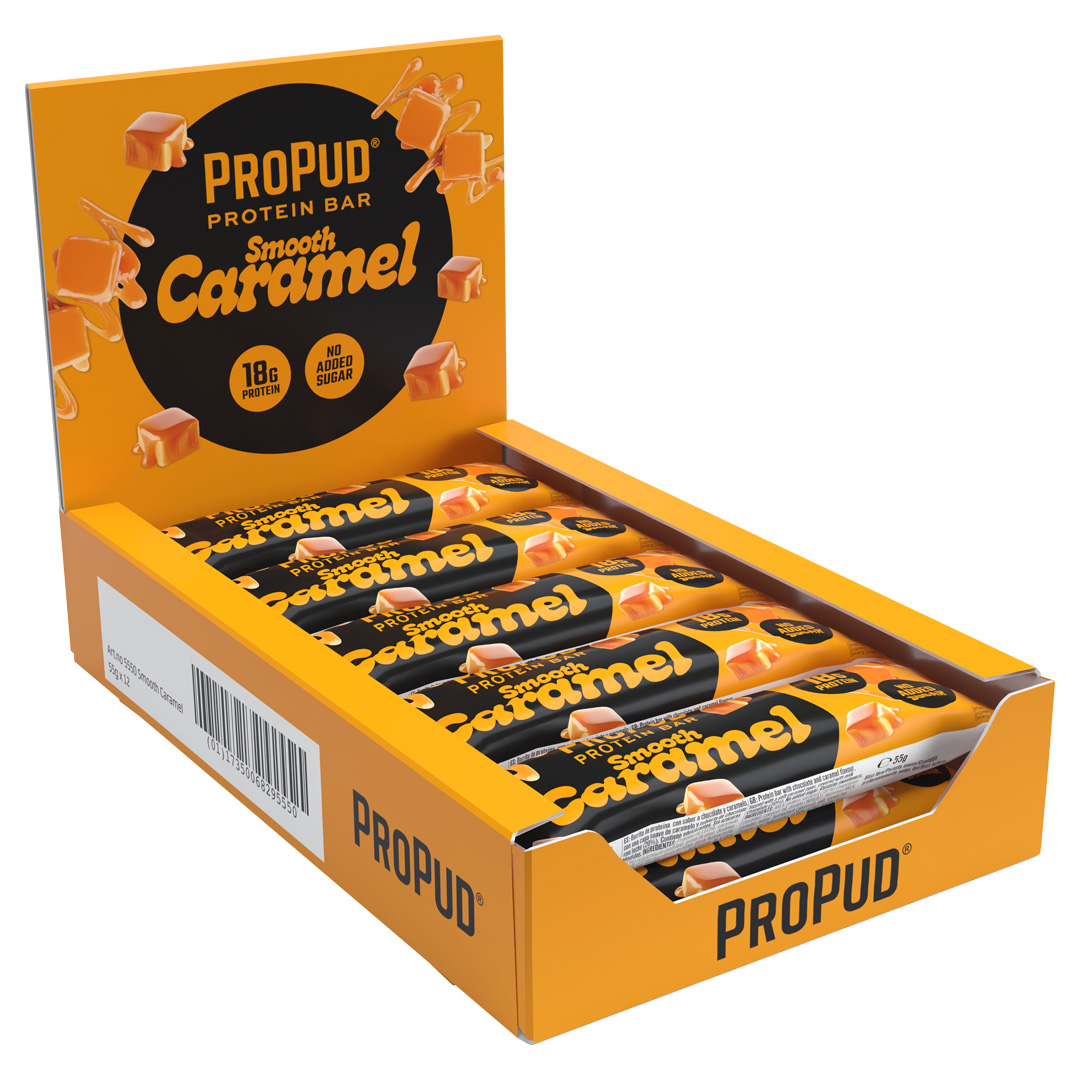 12 x NJIE ProPud Proteinbar 55 g Smooth Caramel