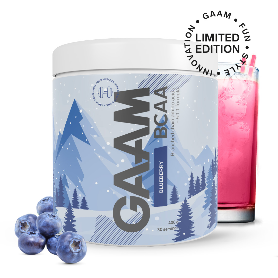 GAAM Candy Series BCAA 400 g Blueberry - Winter Edition