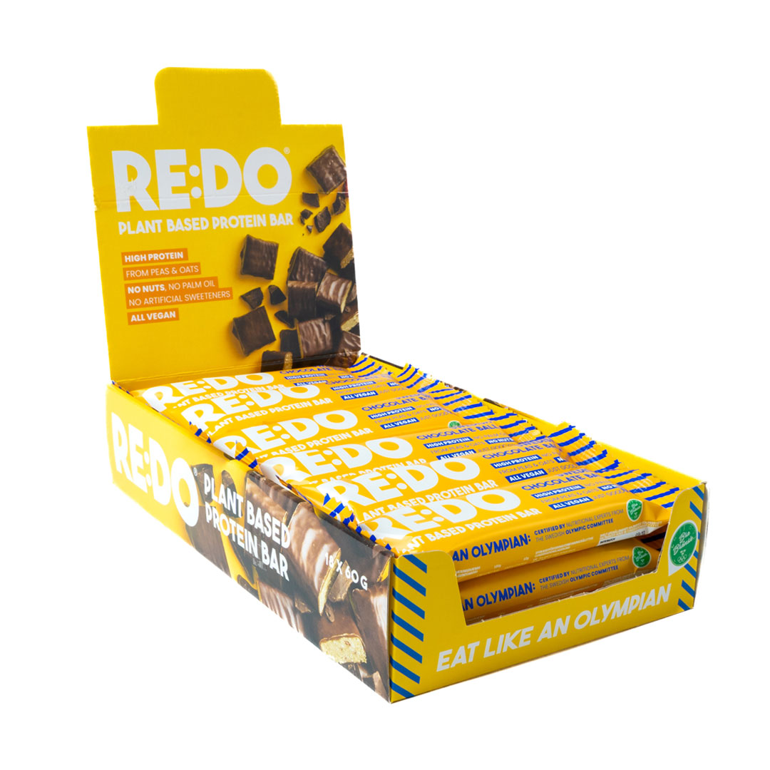 18 x REDO Bar 60 g Swedish Chocolate Ball