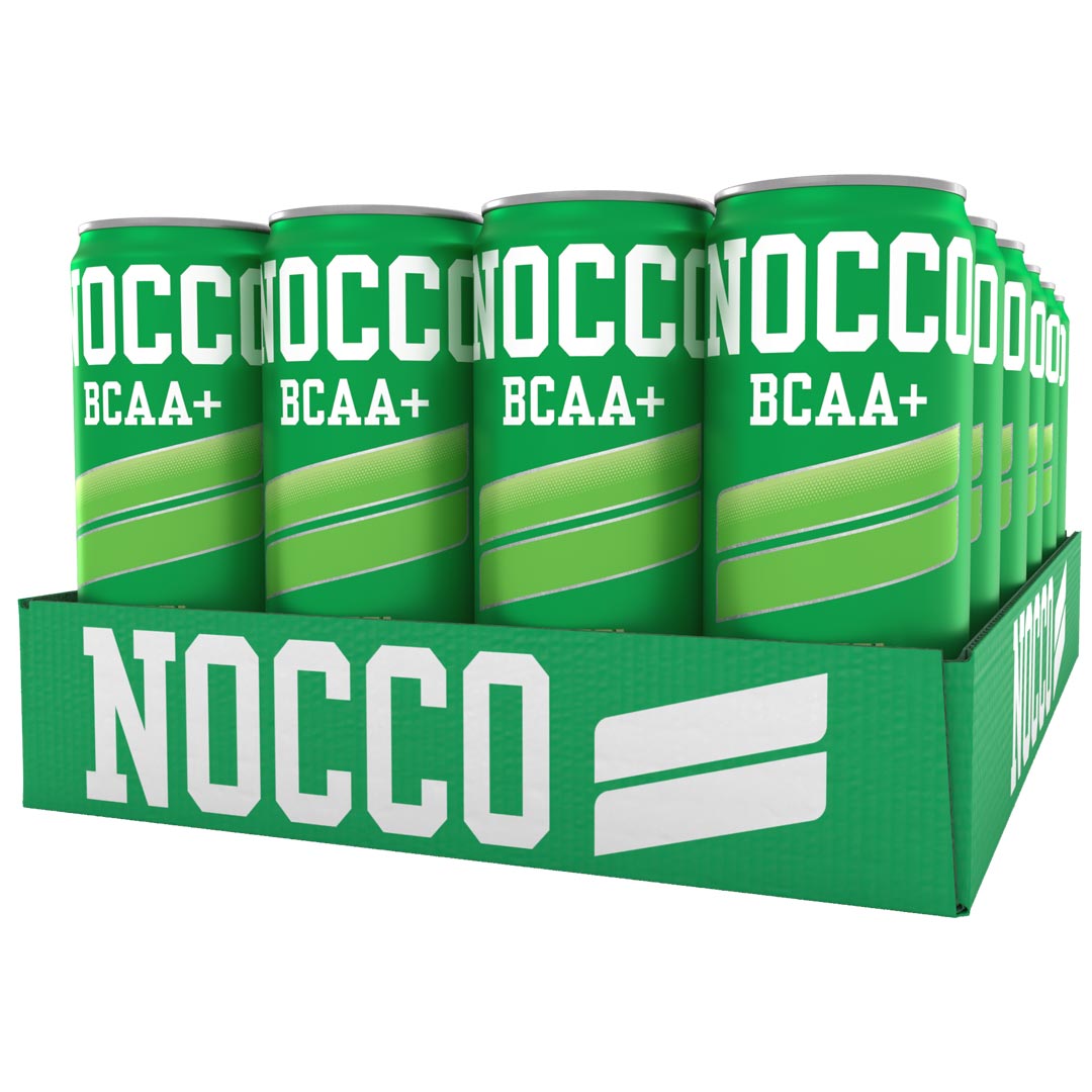 24 x NOCCO BCAA + 330 ml Äpple (Koffeinfri)