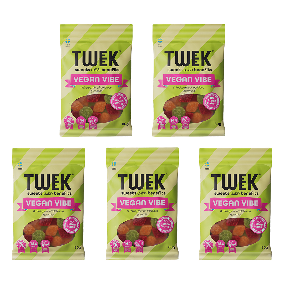 5 x Tweek Sweets 80 g Vegan Vibe
