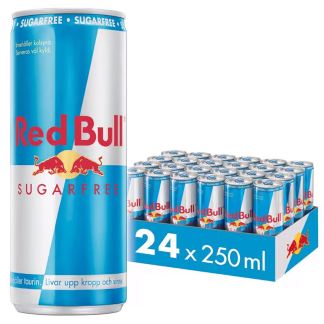 24 x Red Bull Energidryck 250 ml Sockerfri