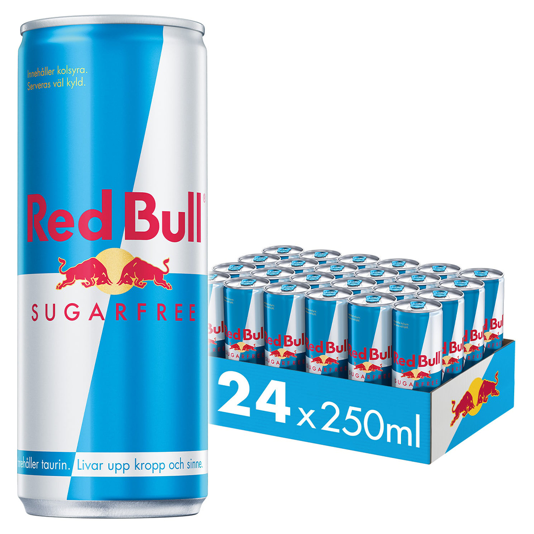 24 x Red Bull Energidryck 250 ml Sockerfri