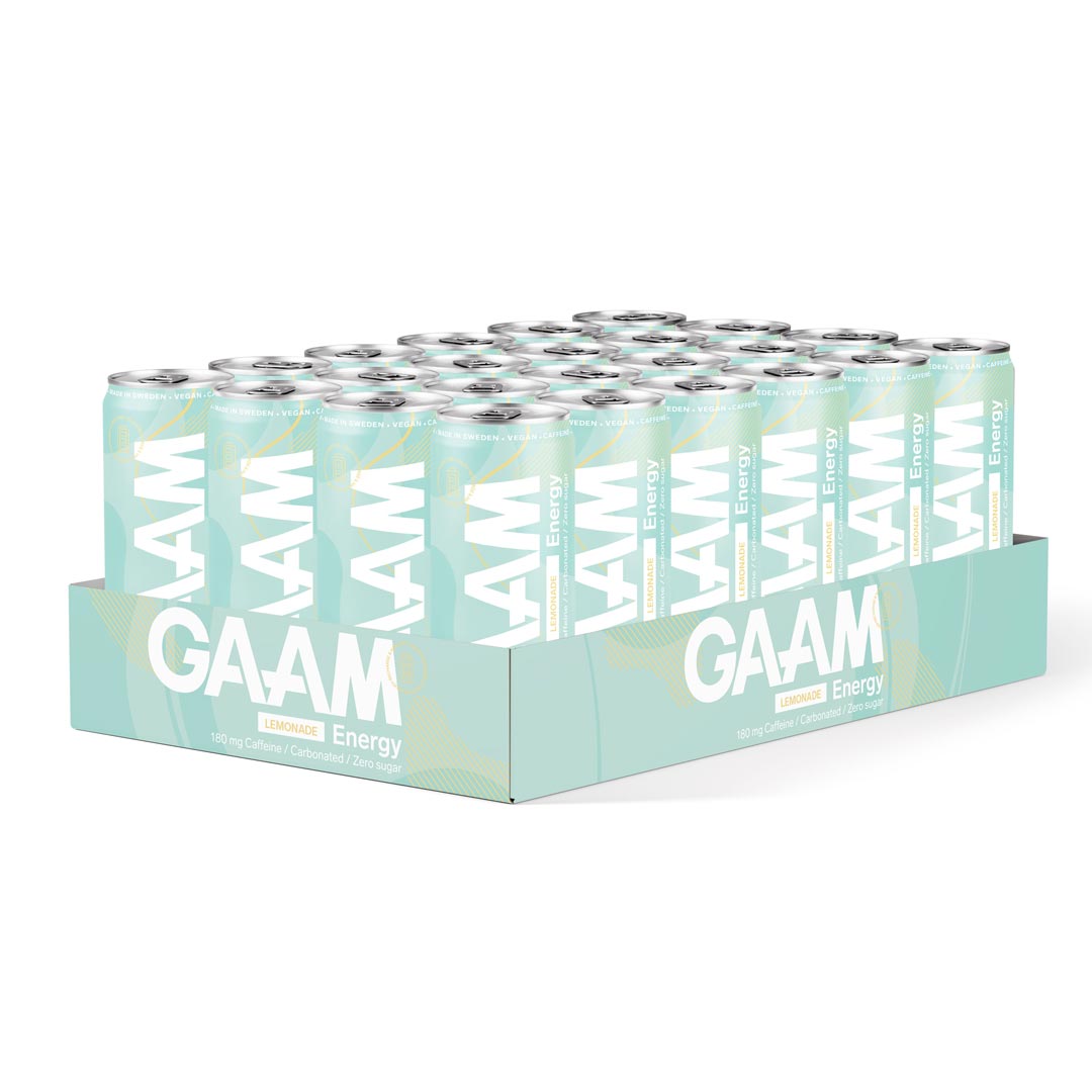 24 x GAAM Energy 330 ml Lemonade