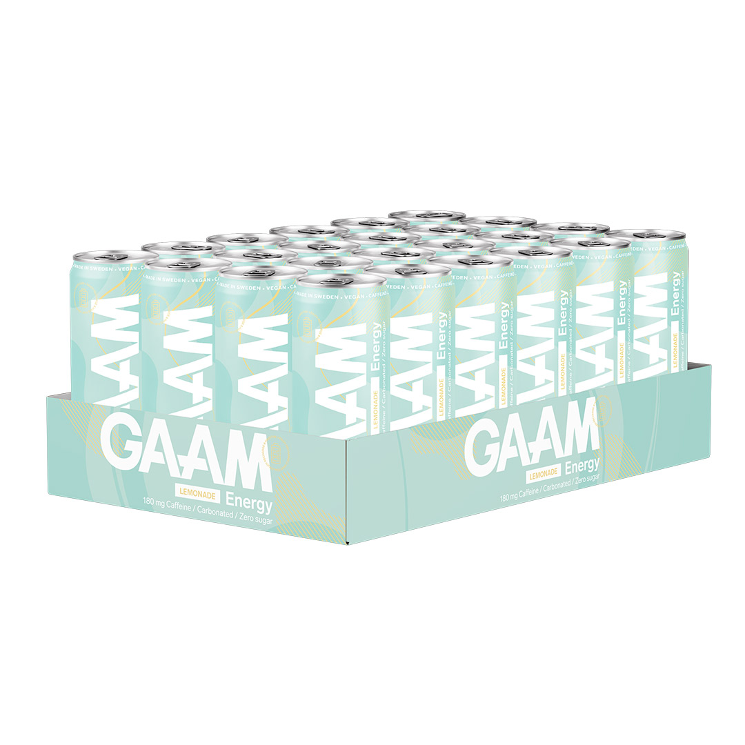 24 x GAAM Energy 330 ml Lemonade