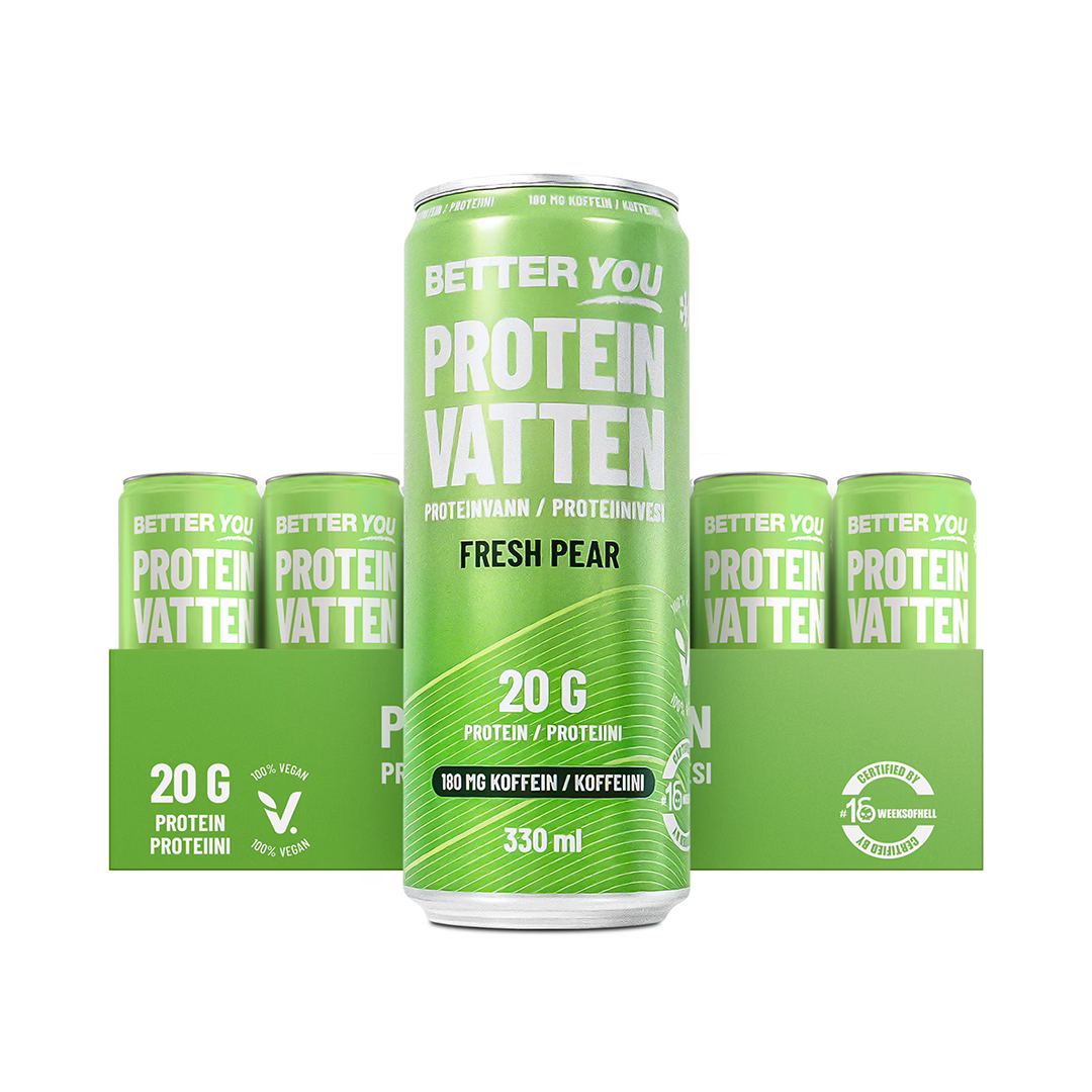 24 x Better You Proteinvatten 330 ml Fresh Pear