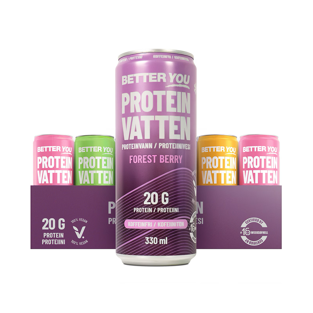 24 x Better You Proteinvatten 330 ml Mixflak