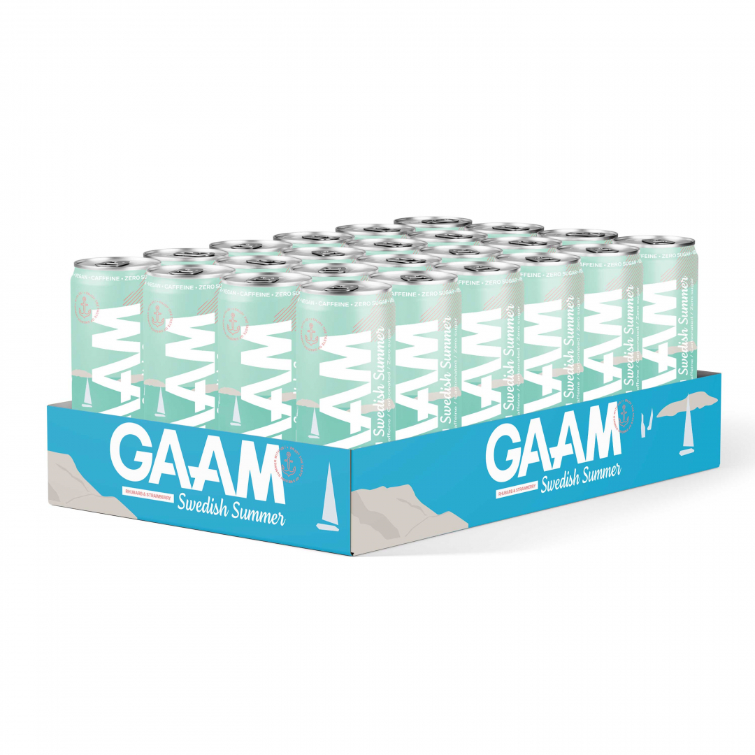 24 x GAAM Energy 330 ml Swedish Summer