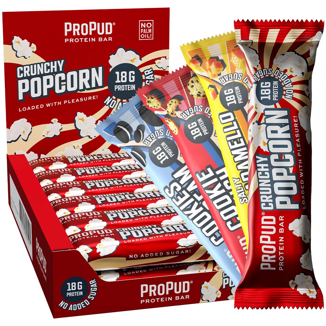 12 x NJIE ProPud Proteinbar 55 g Mixlåda