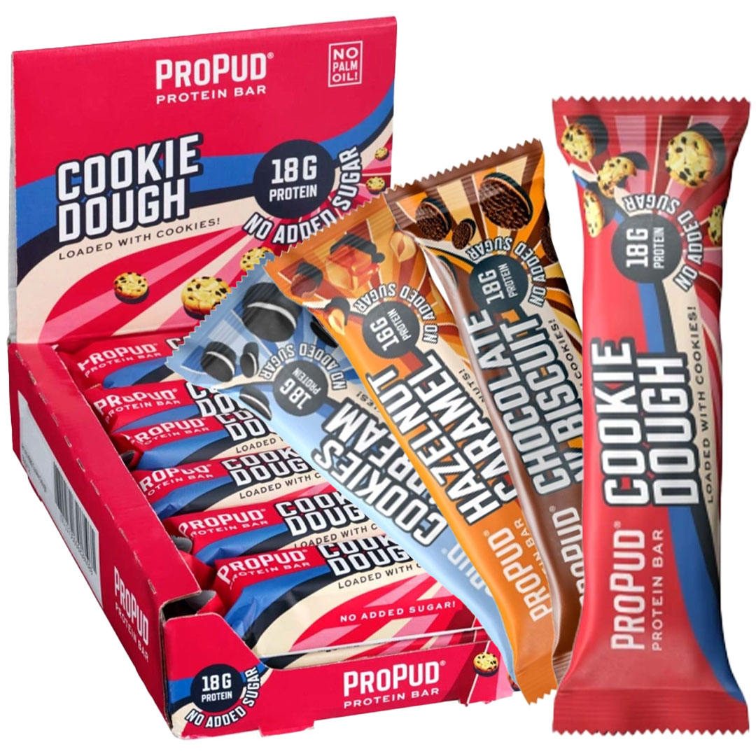 12 x NJIE ProPud Proteinbar 55 g Mixlåda