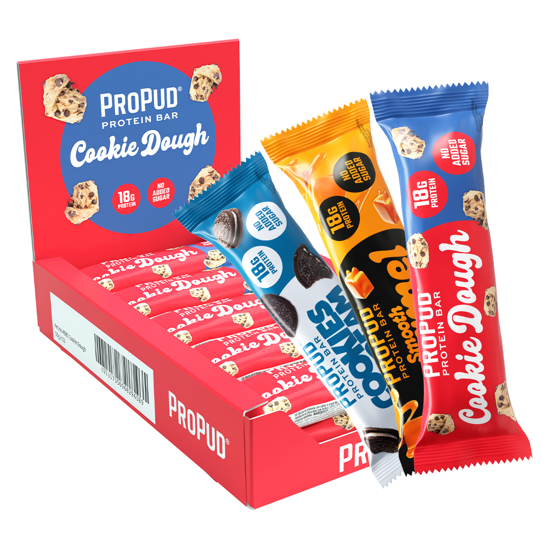 12 x NJIE ProPud Proteinbar 55 g Mixlåda
