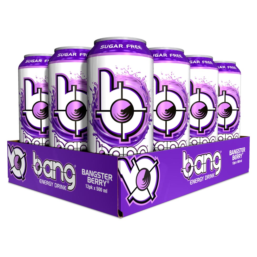12 x Bang Energy Drink 500 ml Bangster Berry