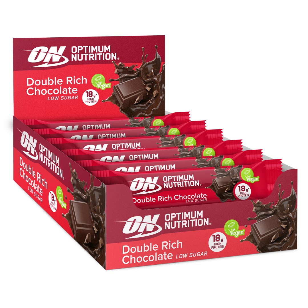 12 x Optimum Nutrition Vegan Protein Bar 60 g Mixlåda