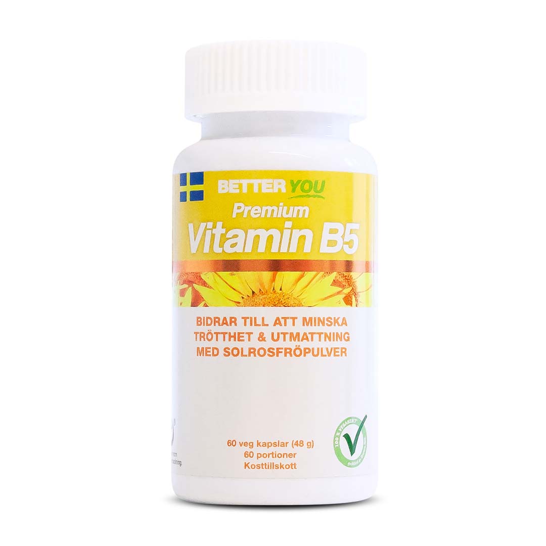 Better You Premium Vitamin B5, 60 Caps