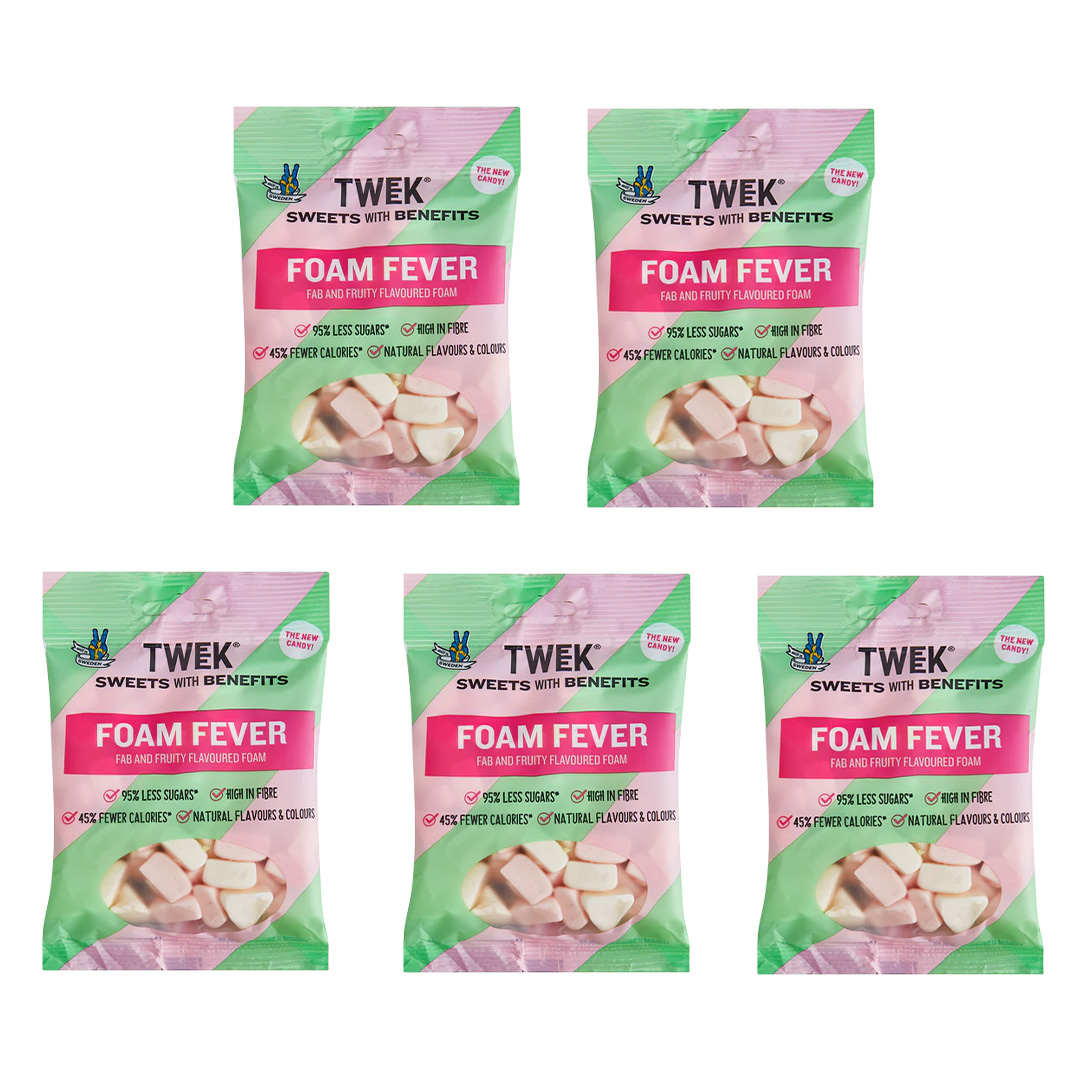 5 x Tweek Sweets 70 g Foam Fever