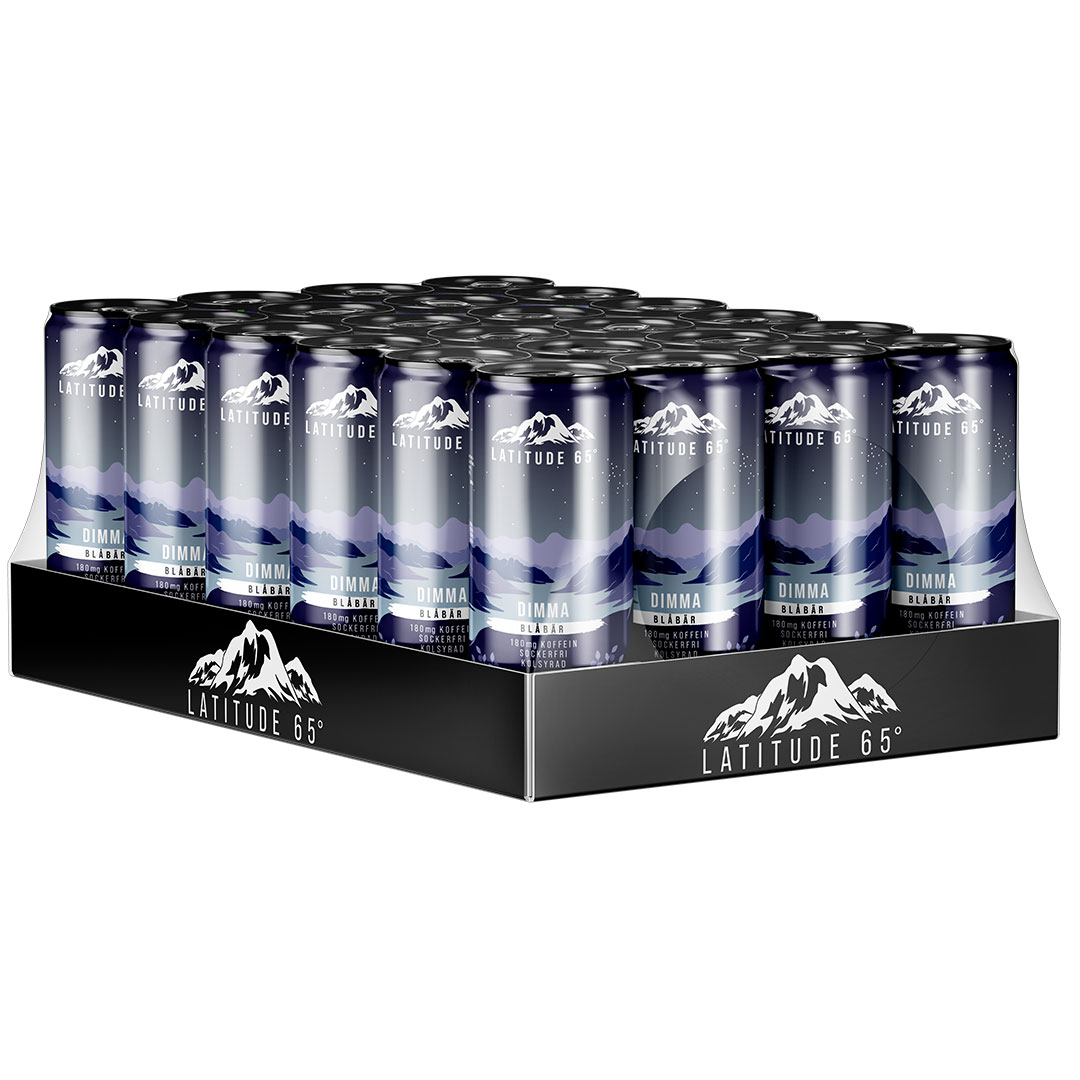 24 x Latitude 65 330 ml Dimma - Blåbär