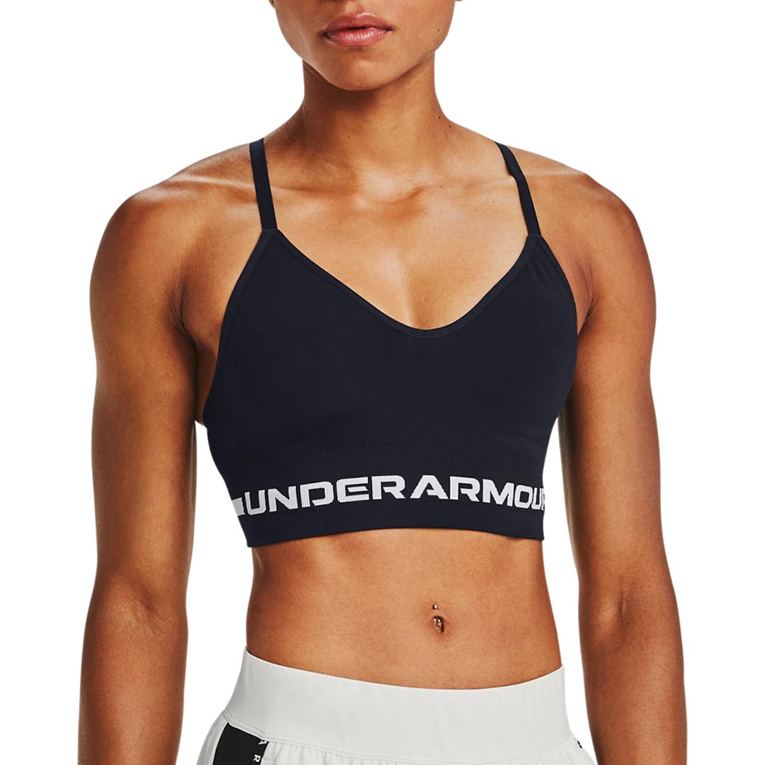Under Armour UA Seamless Low Long Sports Bra Black