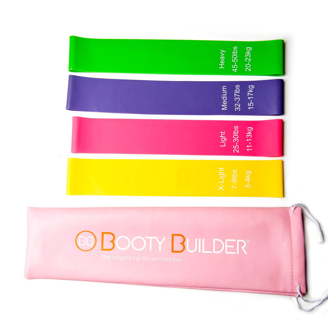 Booty Builder Mini Bands Pink 4-Pack