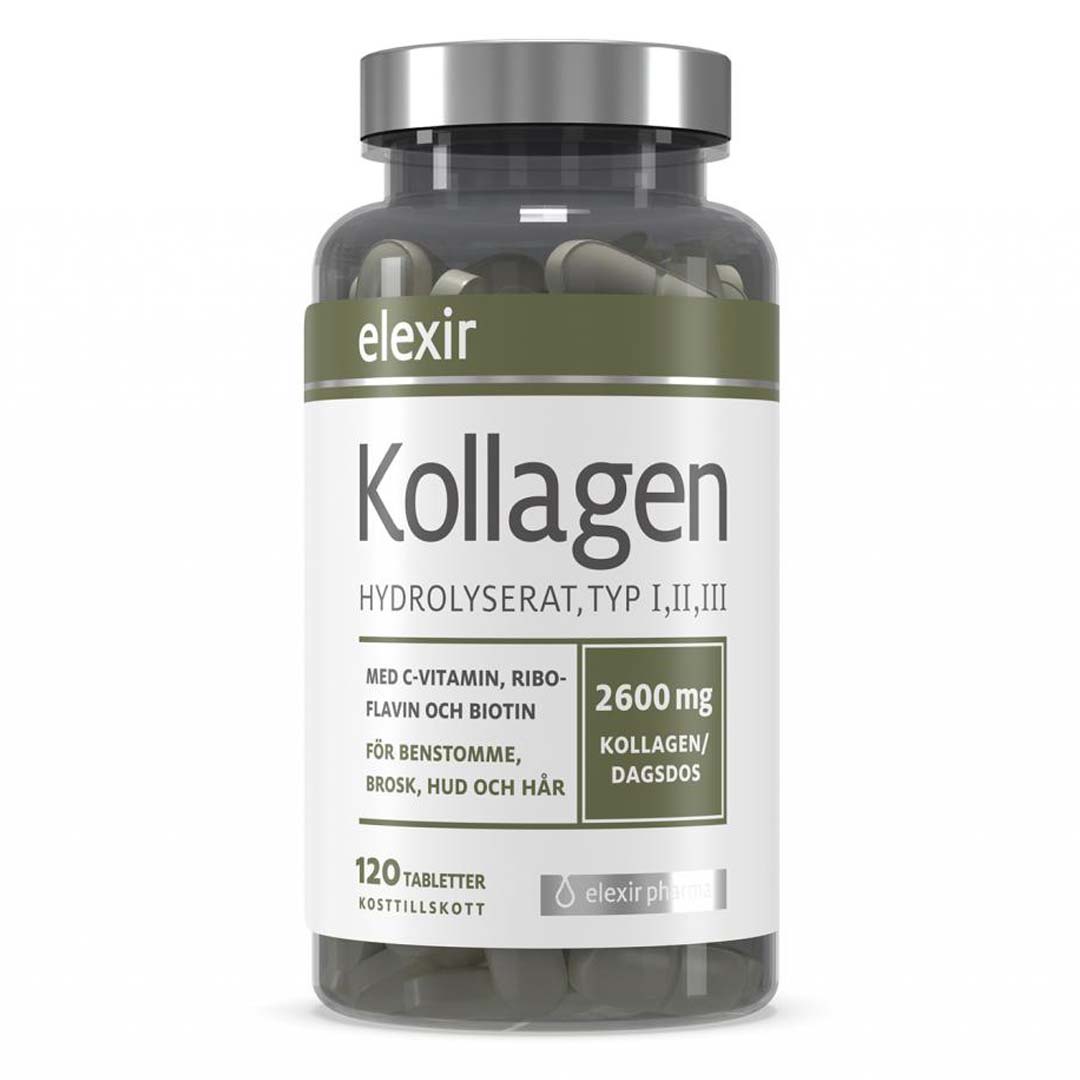 Elexir Pharma Kollagen Hydrolyserat 120 tabs